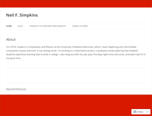 Tablet Screenshot of neilfsimpkins.com